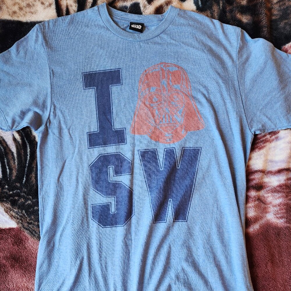 Star Wars T-Shirt Blue Mens Size L